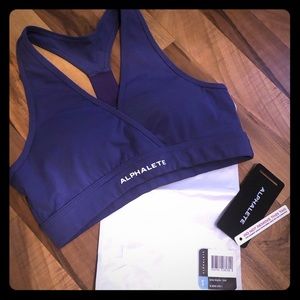 Alphalete surface wrap bra